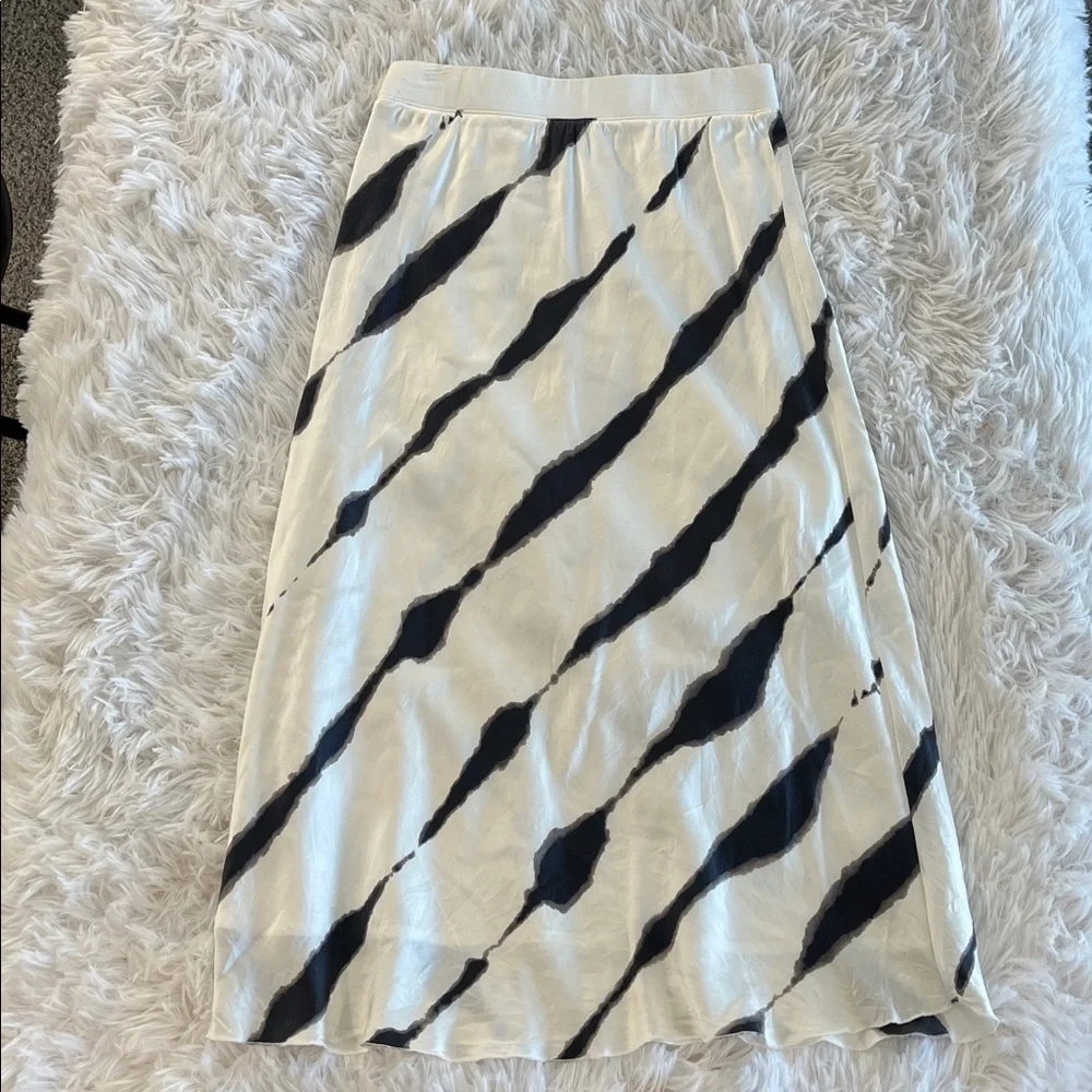 ATM Anthony Thomas Melillo skirt Tie-dye Silk Charmuese Stripe Slip Size XS - Picture 3 of 6
